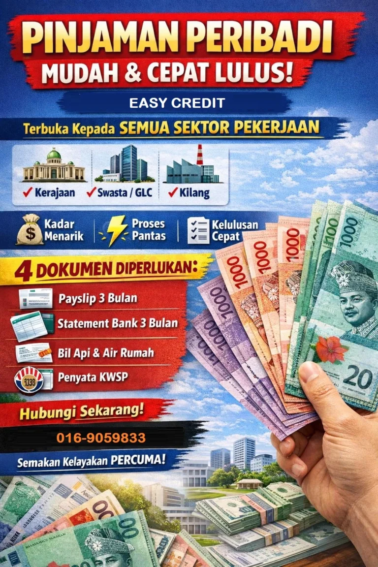 Pinjaman Wang Online Lulus Cepat di Malaysia dengan proses permohonan mudah dan kelulusan pantas.